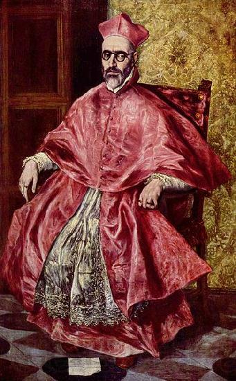El Greco Portrat des Kardinalinquisitors Don Fernando Nino de Guevara Norge oil painting art